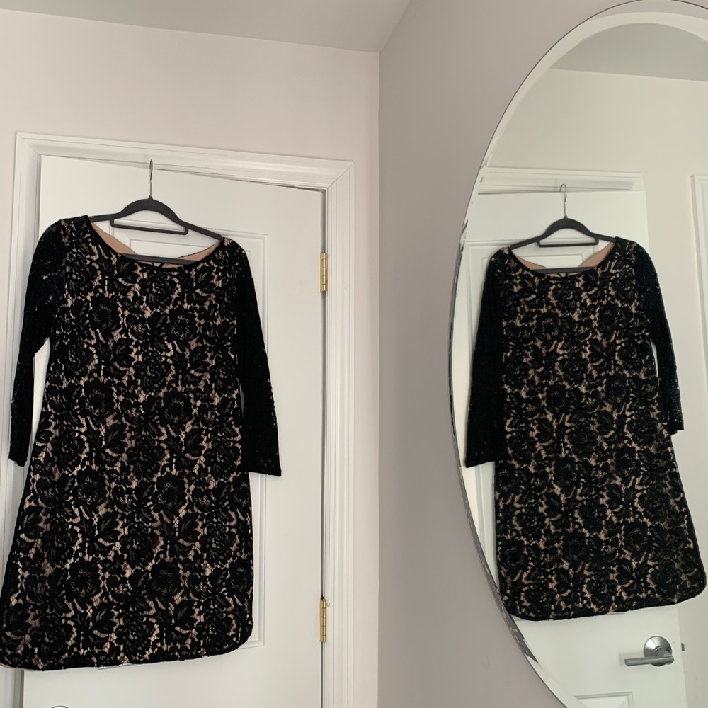 Vince Camuto Black Lace Cocktail Dress